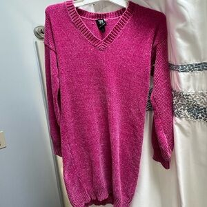 Derek Hearts Women’s Knitted Long Sleeve Sweater Dress